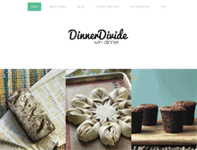 Tablet Screenshot of dinnerdivide.com